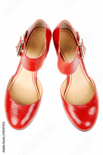 Fashionable women's red shoes
