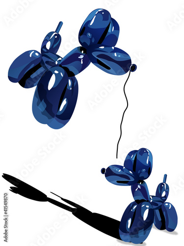 ballon chien duo