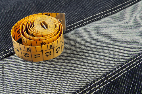 tape measure on cloth