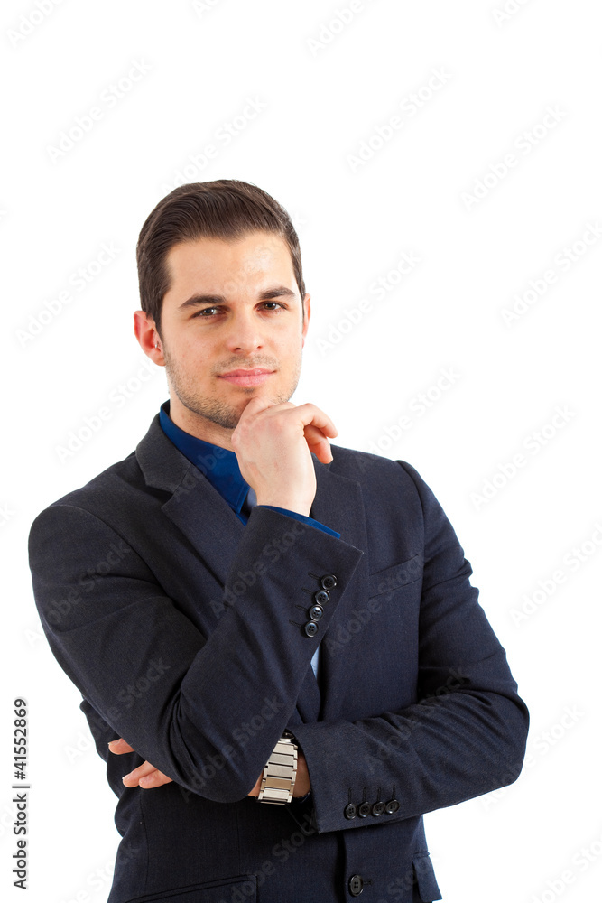 Young businessman portrait isolated on white Young businessman portrait isolated on white