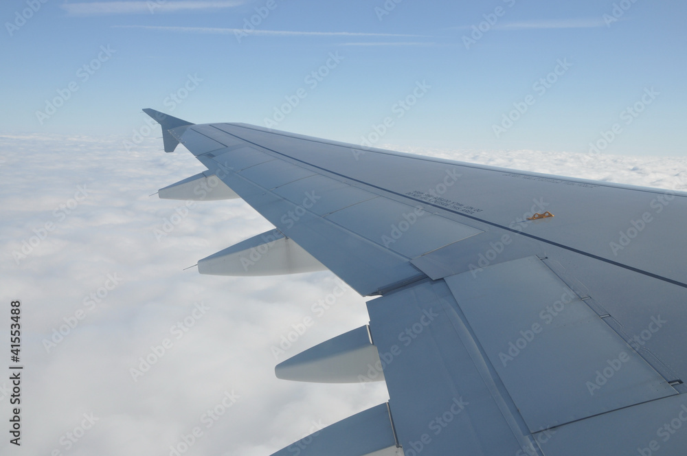 Blick aus einem Flugzeug