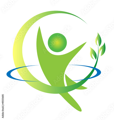 Health nature logo vector