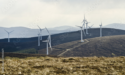 Wind turbines providing a sustainable source of energy photo