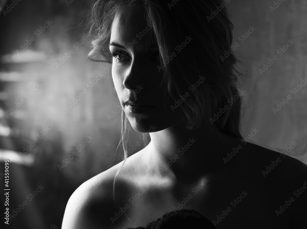 Naklejka premium Fashion photo of young sensual woman