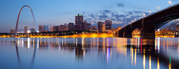 City of St. Louis skyline.