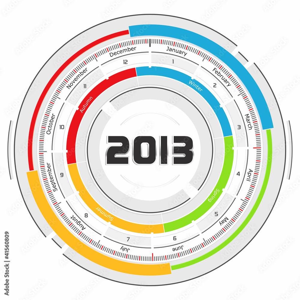 2013 calendar - futuristic concept design 2013 calendar - futuristic concept design