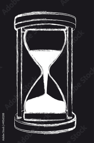 grunge hourglass
