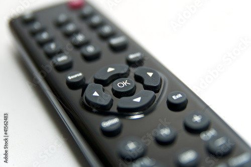 ok button on black remote control