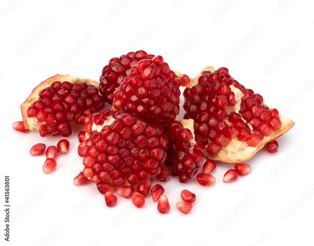 Ripe pomegranate piece Ripe pomegranate piece