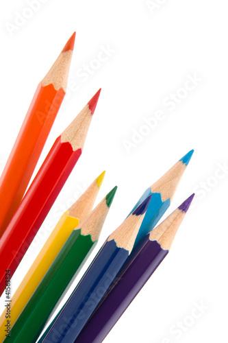 Colouring crayon pencils bunch