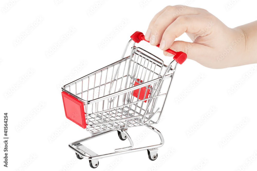 Shopping Cart with hand Shopping Cart with hand