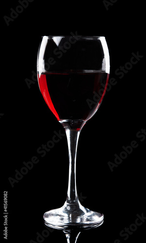 wine glass isolated