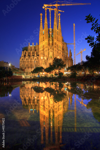 La Sagrada Familia, Barcelona, Spain.