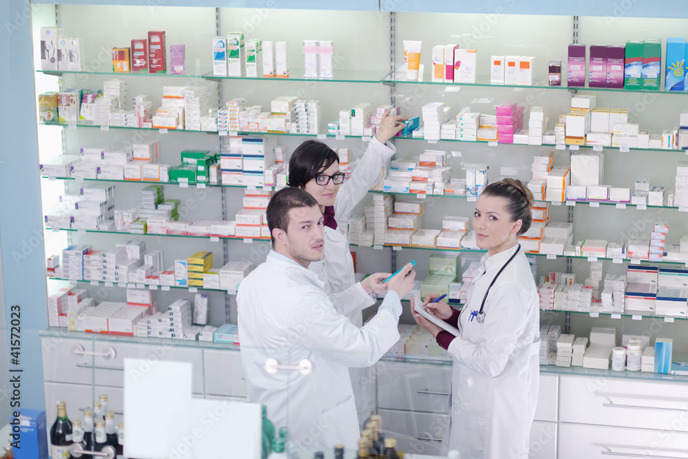 pharmacy drugstore people team