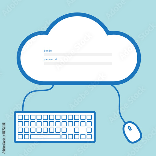 Cloud computing concept