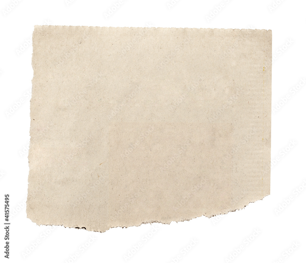 Fototapeta premium white news paper ripped message background