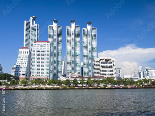Highrise modern building in Bangkok  Thailand.