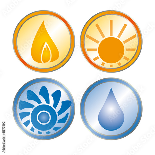 Heizung Sanitär Wasser Solar Klima Logo mit QXP9 Datei