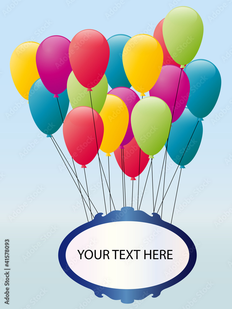 Fototapeta premium ballons cadre