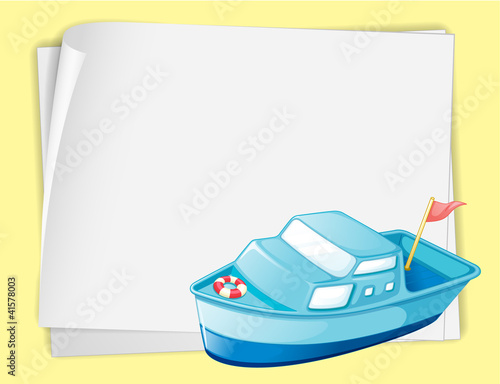 Boat and paper