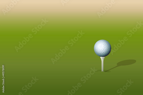 Tee and golf ball