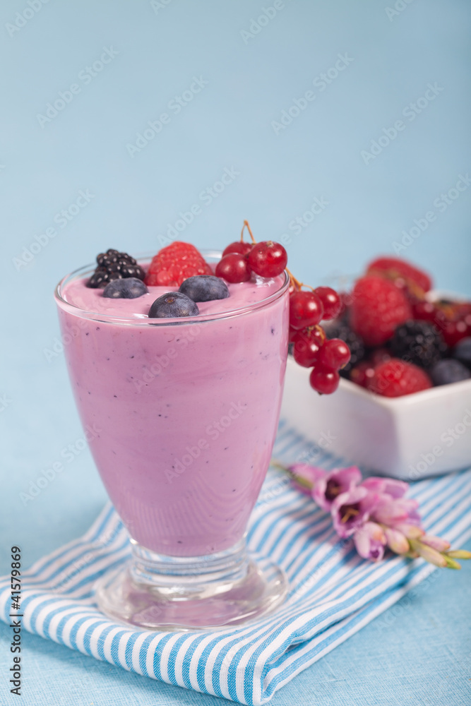 Yogurt with berries Yogurt with berries
