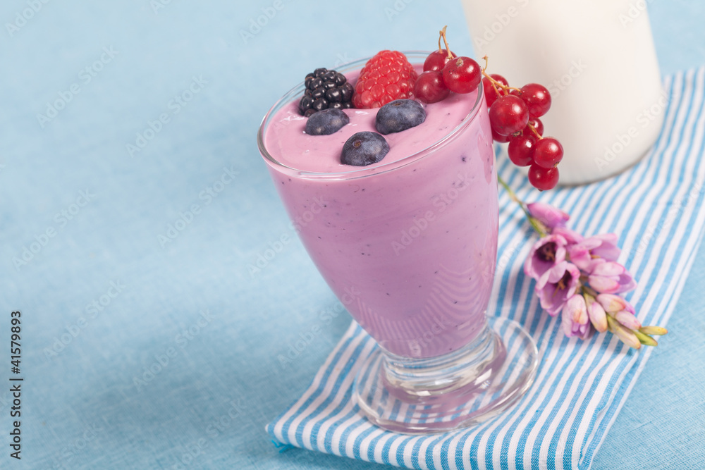 Yogurt with berries Yogurt with berries