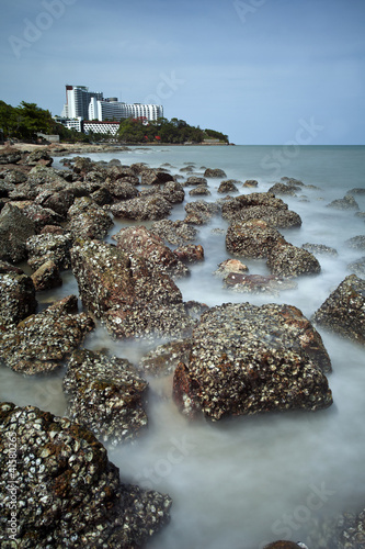 Stone beach in Pattaya photo