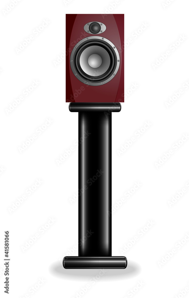 Acoustic sound systems on rack. Eps10 vector illustration Stock Vector ...