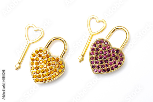 Obraz na plátně key of love, key of heart