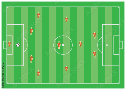 4-3-1-2 soccer tactical scheme