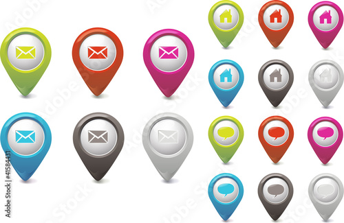 Free Download Set of Pointer Chat Email Home - GFXLoad