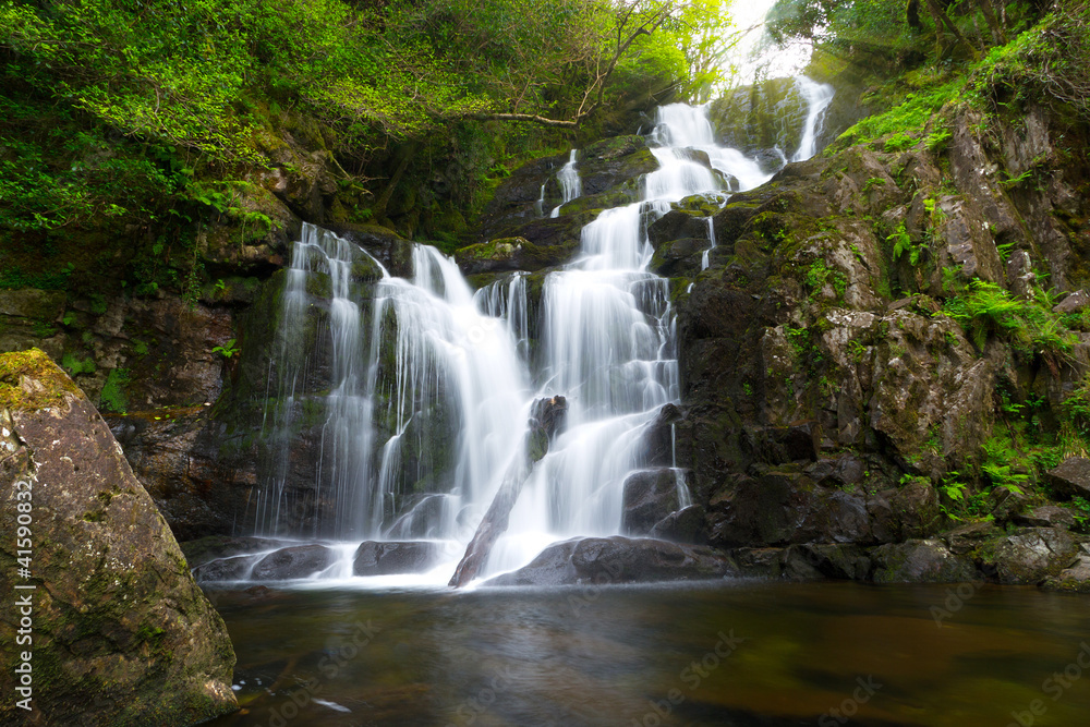 Torc waterfall in Killarney National Park, Ireland Torc waterfall in Killarney National Park, Ireland