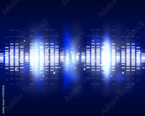 Sound waves set. Music background