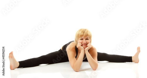 woman yogi in yoga pose