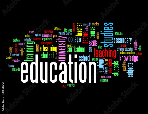 "EDUCATION" Tag Cloud (studies university students teacher exam)