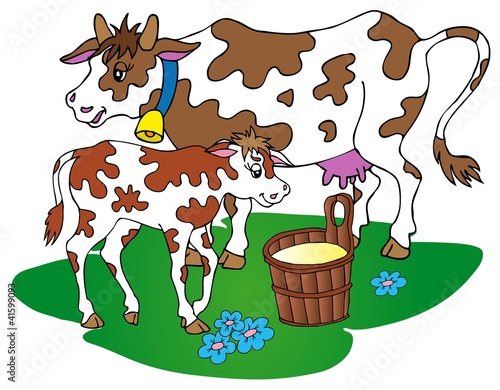 Cow with calf