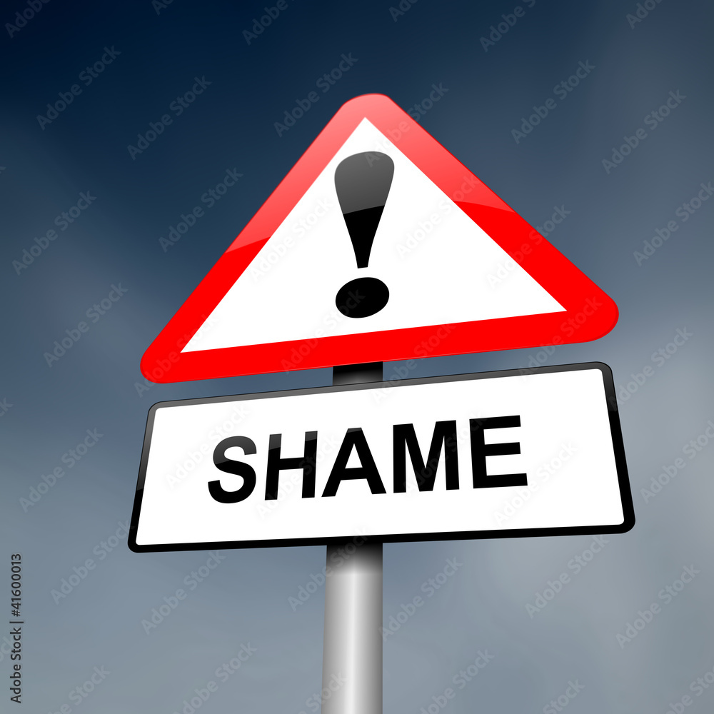 Shame concept. Shame concept.