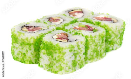 Wallpaper Mural Tobiko Spicy Maki Sushi - Hot Roll with various type of Tobiko ( Torontodigital.ca
