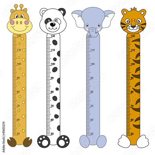 Medidor de pares para niños. Animales salvajes