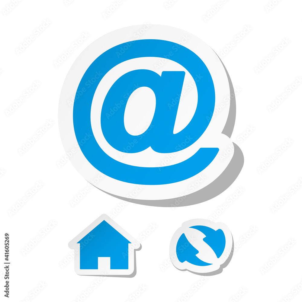 Different signs stickers.