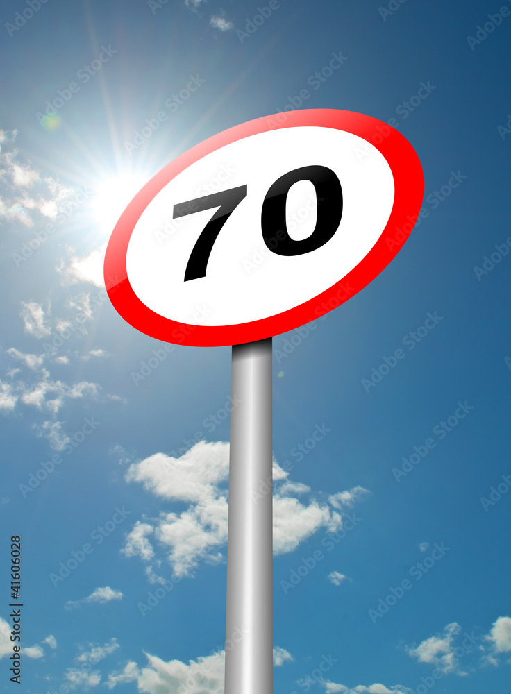 Speed limit sign. Speed limit sign.