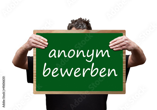 anonym bewerben photo