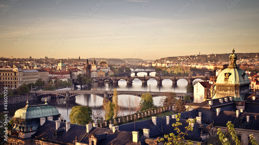 Prague at sunrise