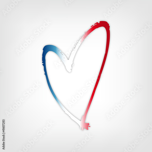 Herz mit Farben Frankreich