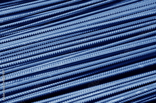 Photography steel rebar in pile up