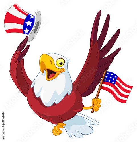 American patriotic eagle