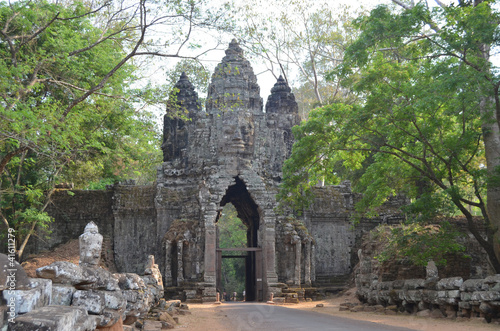 Puerta sur de Angkor Thom. Angkor. Camboya
