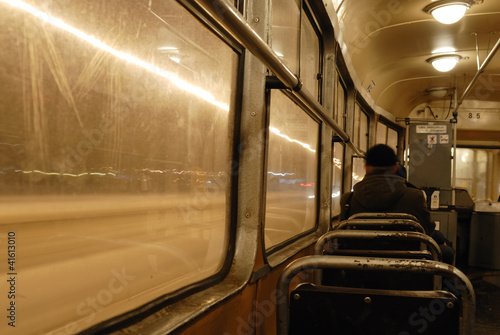Fotografía Inside Warsaw Tram, Poland.