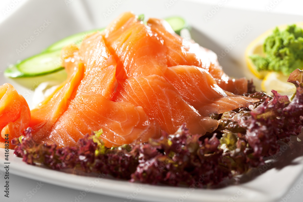 Salmon Sashimi Salmon Sashimi